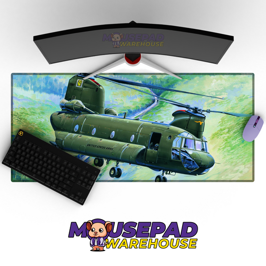 Chinook Helicopter V13 Mousepad Deskmat Mockup