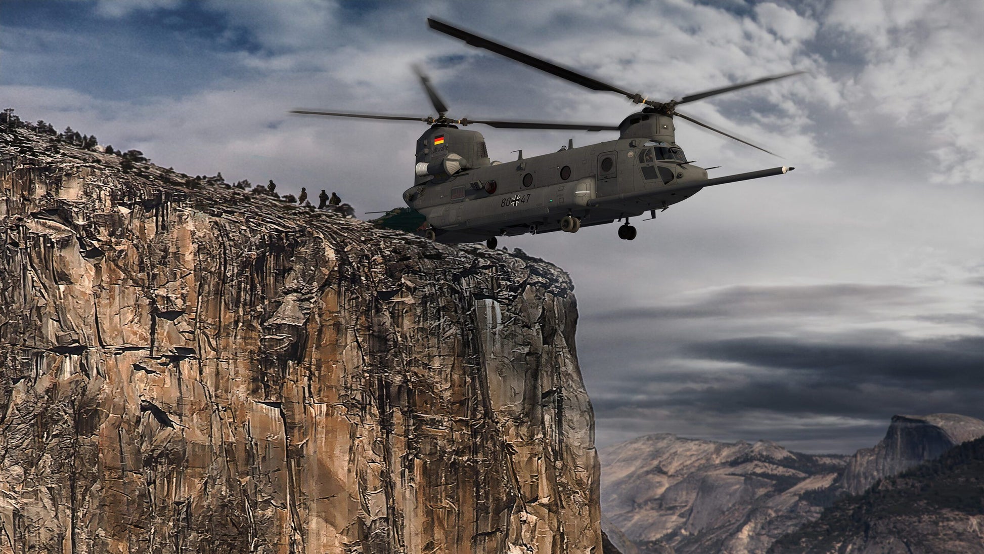Chinook Helicopter V14 Mousepad Deskmat