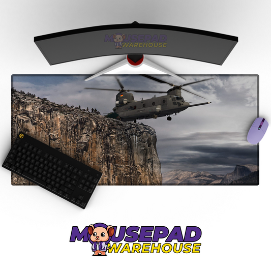 Chinook Helicopter V14 Mousepad Deskmat Mockup