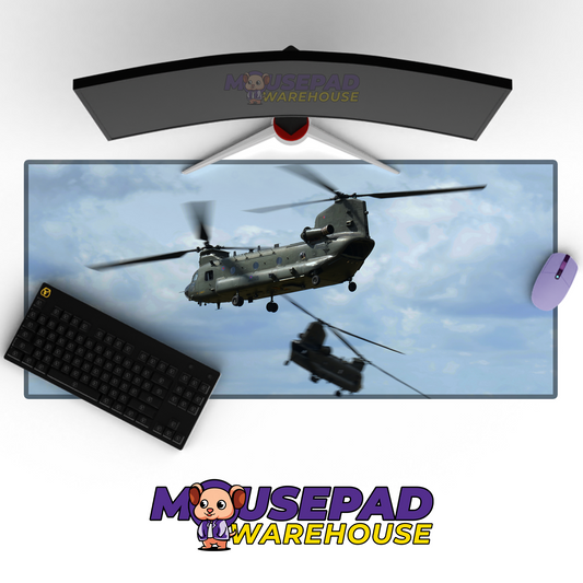 Chinook Helicopter V4 Mousepad Deskmat Mockup