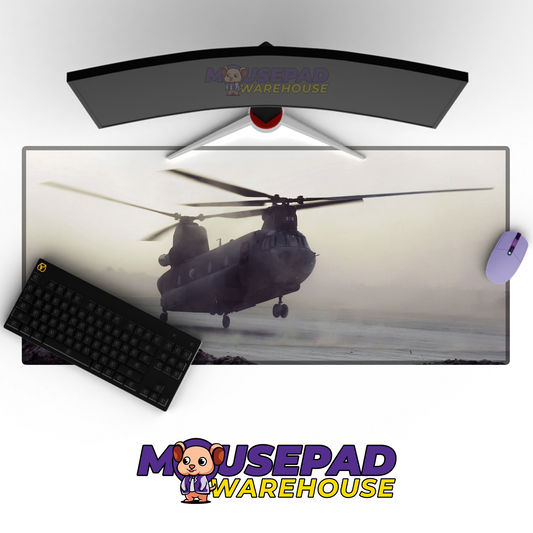 Chinook Helicopter V6 Mousepad Deskmat Mockup