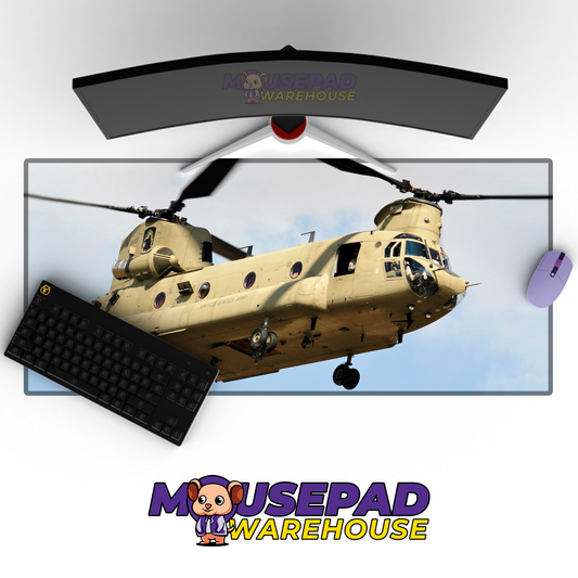 Chinook Helicopter V7 Mousepad Deskmat Mockup