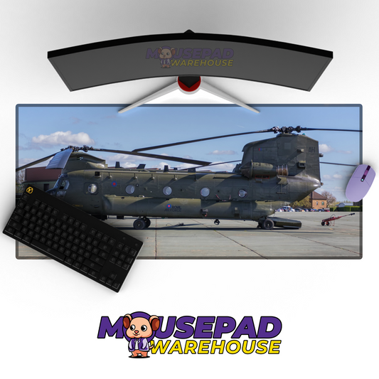 Chinook Helicopter V9 Mousepad Deskmat Mockup