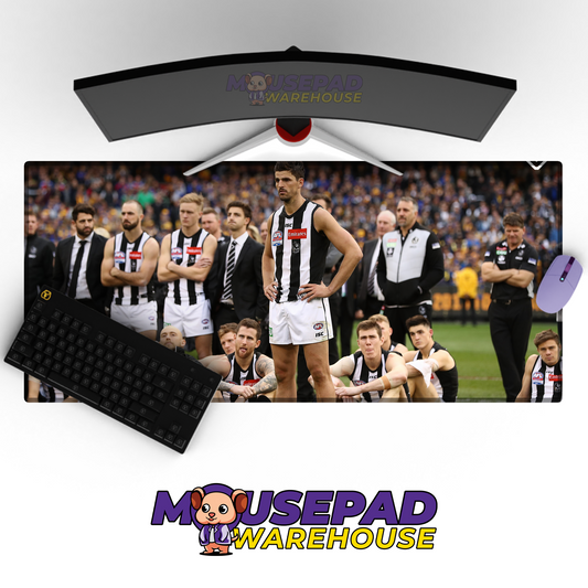 Collingwood Magpies V3 Mousepad Deskmat Mockup