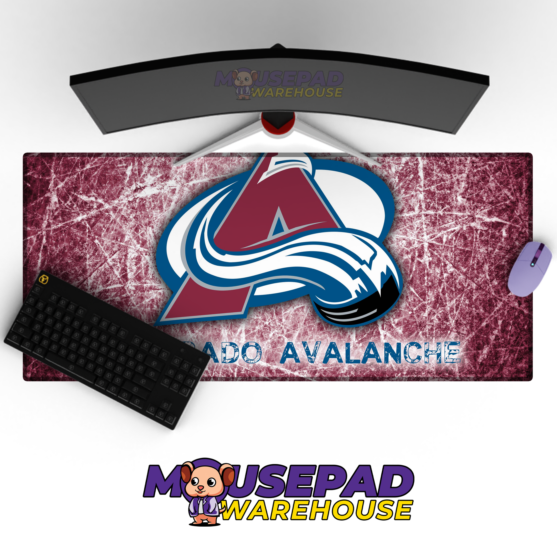 Colorado Avalanche V12 Mousepad Deskmat Mockup