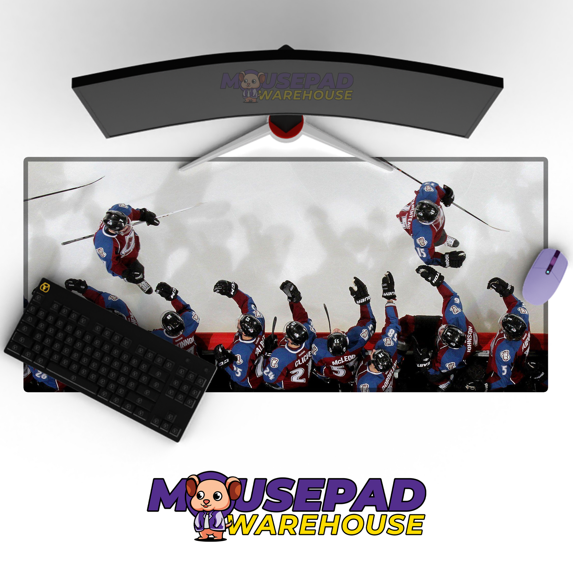 Colorado Avalanche V13 Mousepad Deskmat Mockup