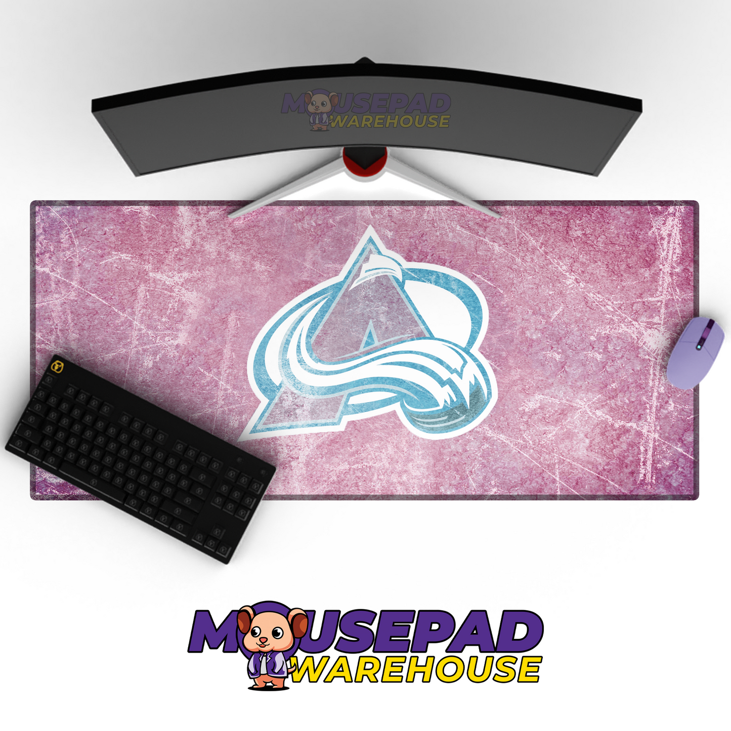 Colorado Avalanche V15 Mousepad Deskmat Mockup