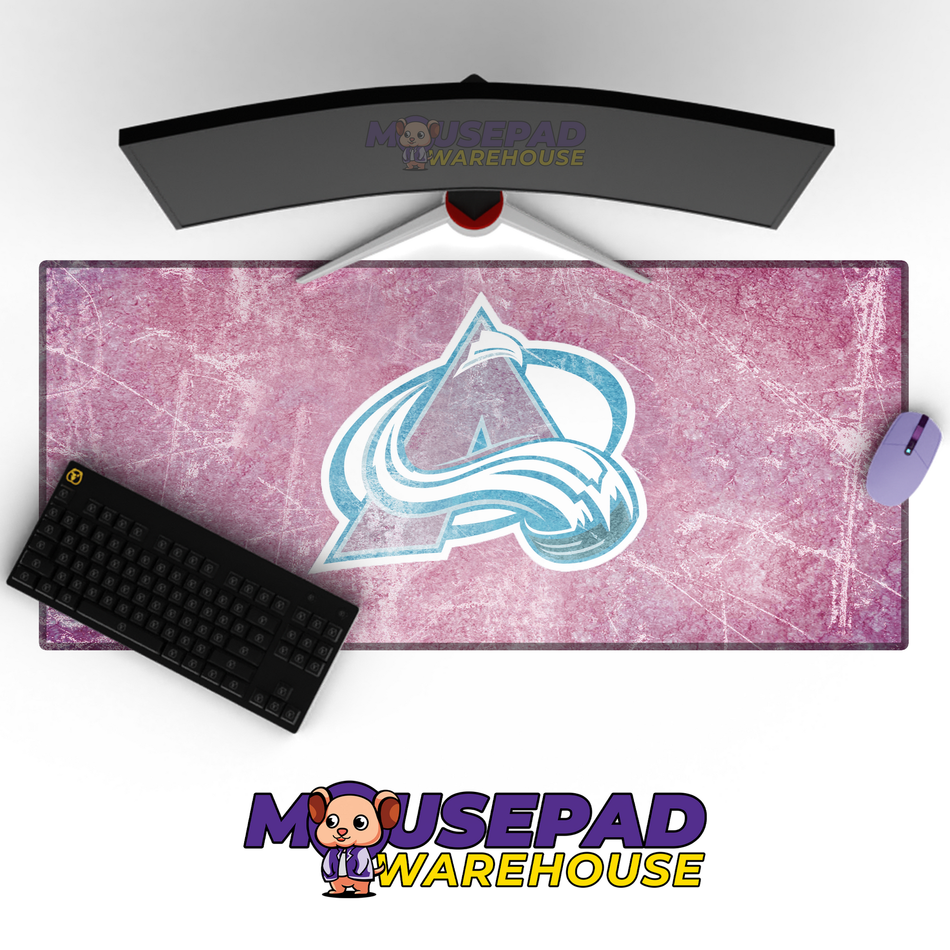 Colorado Avalanche V15 Mousepad Deskmat Mockup