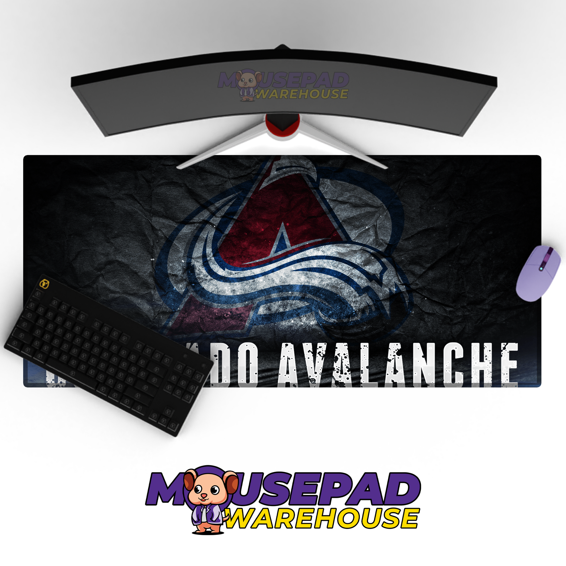 Colorado Avalanche V16 Mousepad Deskmat Mockup