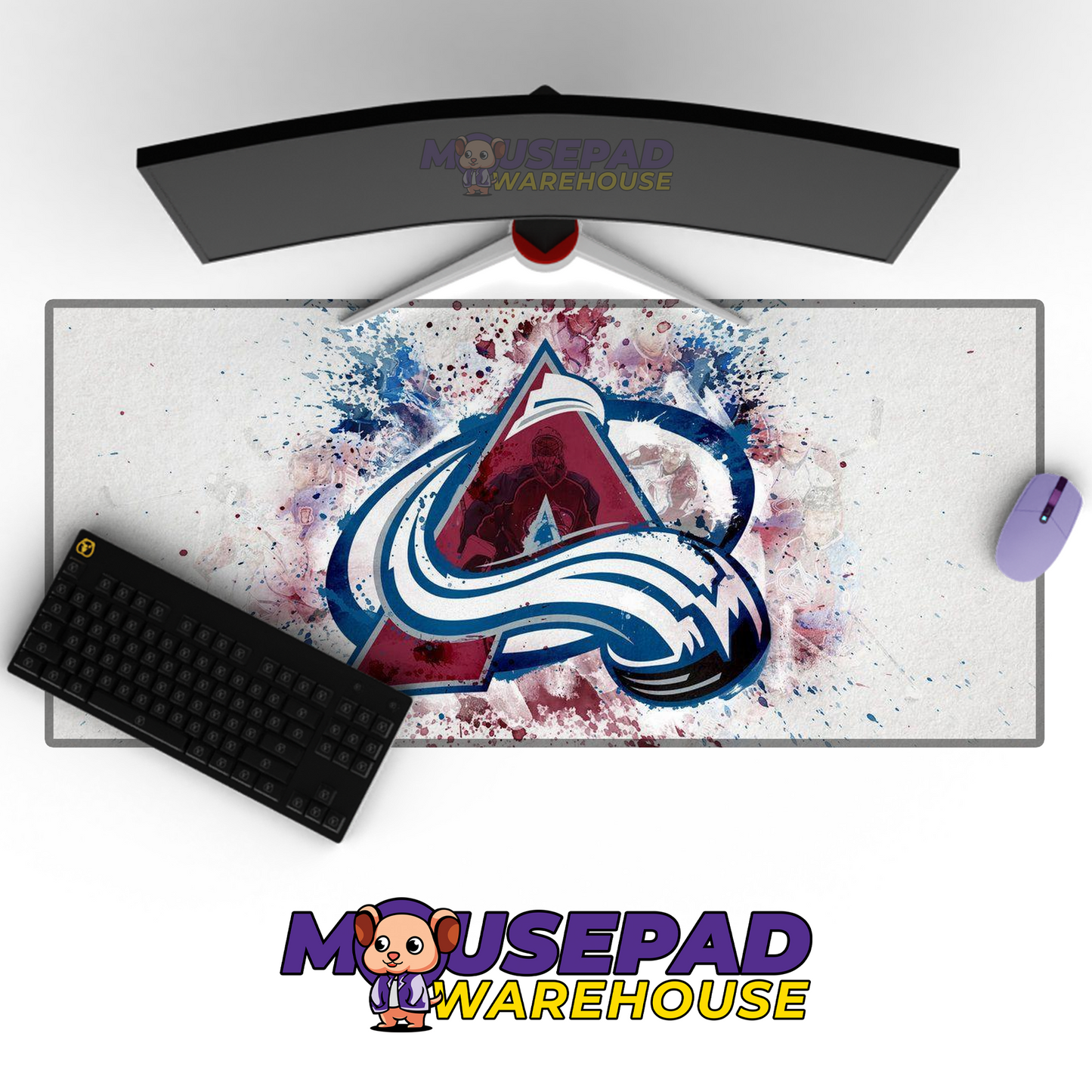 Colorado Avalanche V1 Mousepad Deskmat Mockup