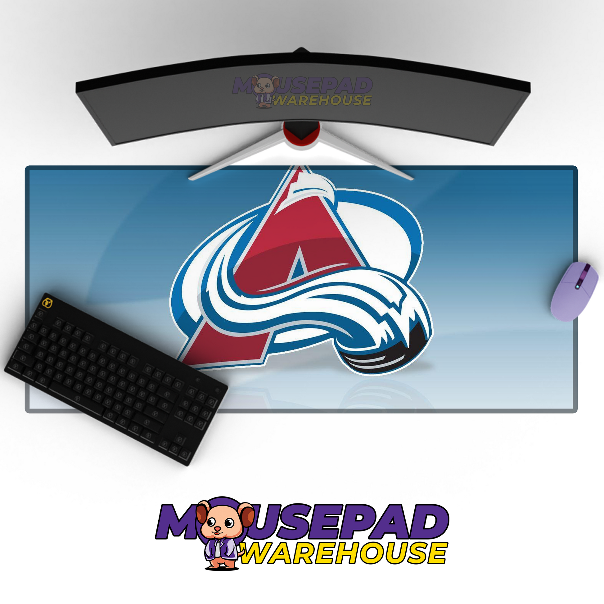Colorado Avalanche V20 Mousepad Deskmat Mockup