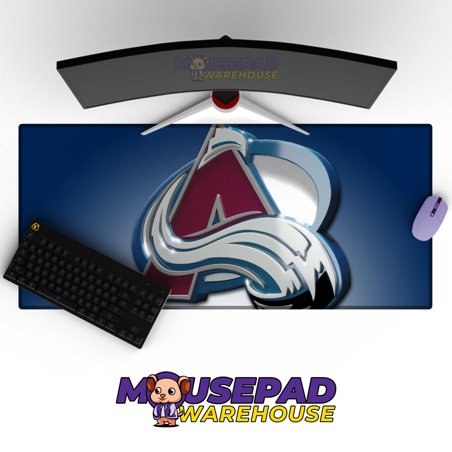 Colorado Avalanche V21 Mousepad Deskmat Mockup