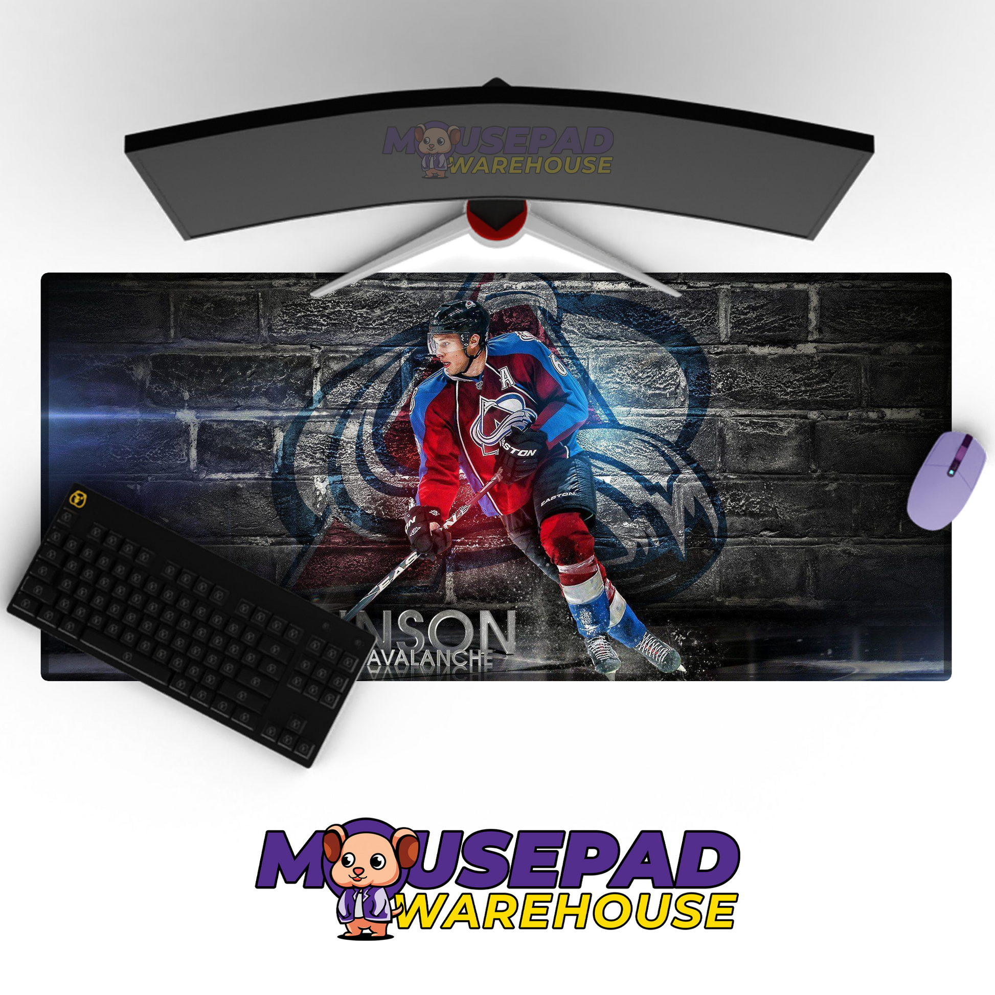 Colorado Avalanche V24 Mousepad Deskmat Mockup