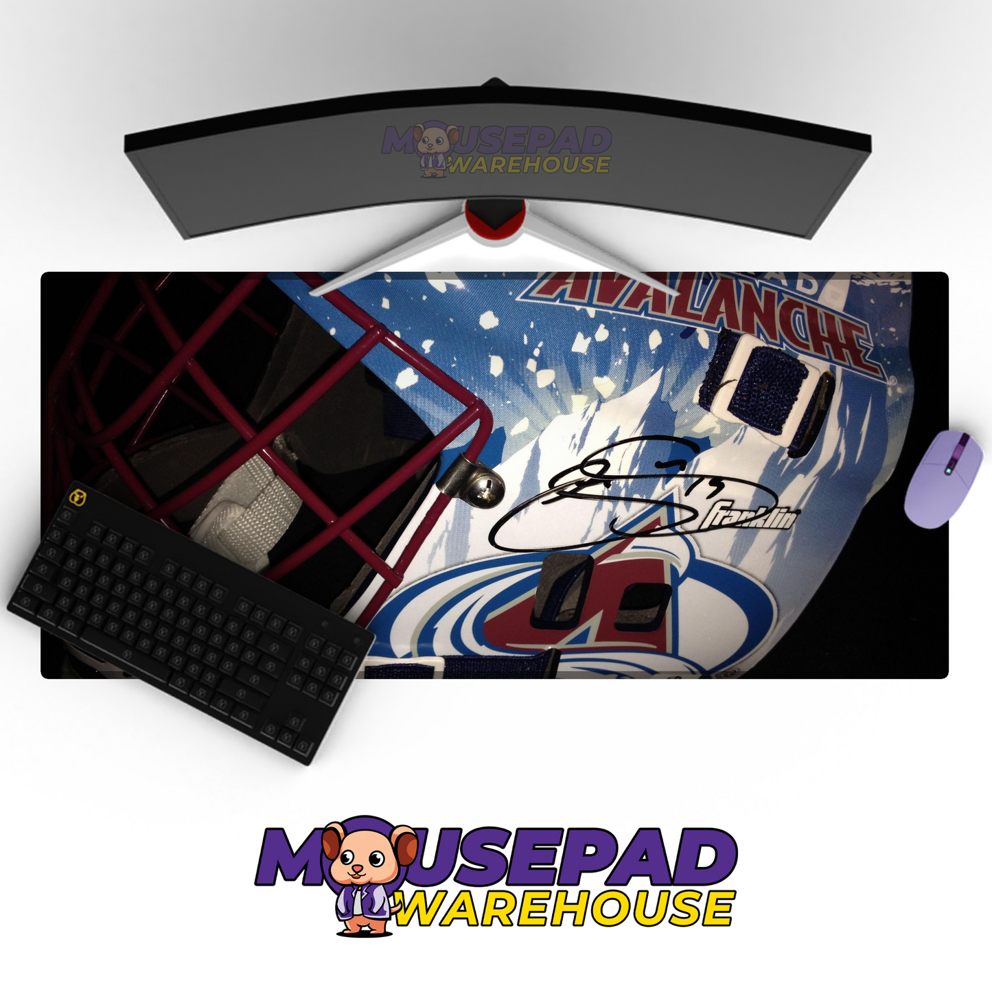 Colorado Avalanche V26 Mousepad Deskmat Mockup