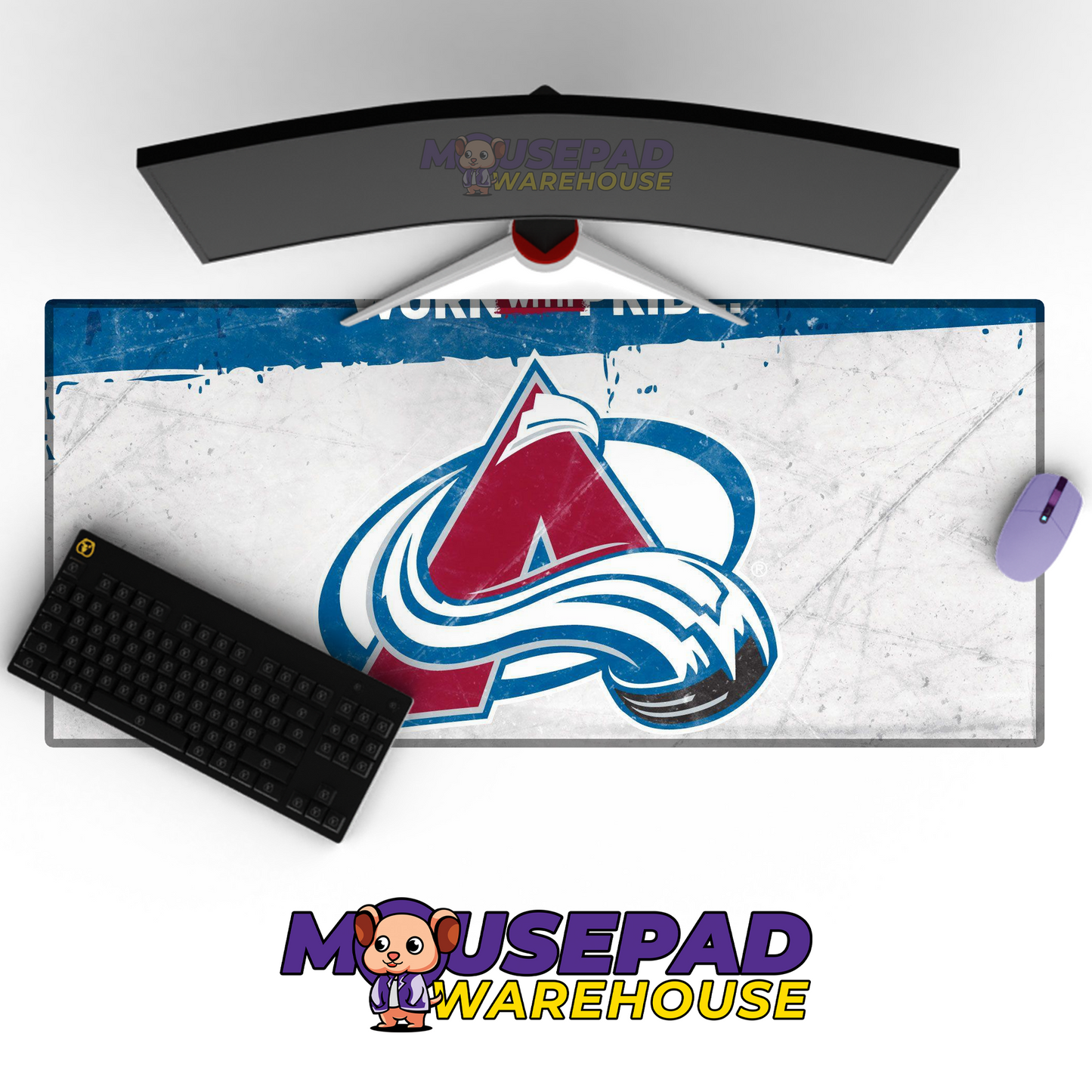 Colorado Avalanche V2 Mousepad Deskmat Mockup