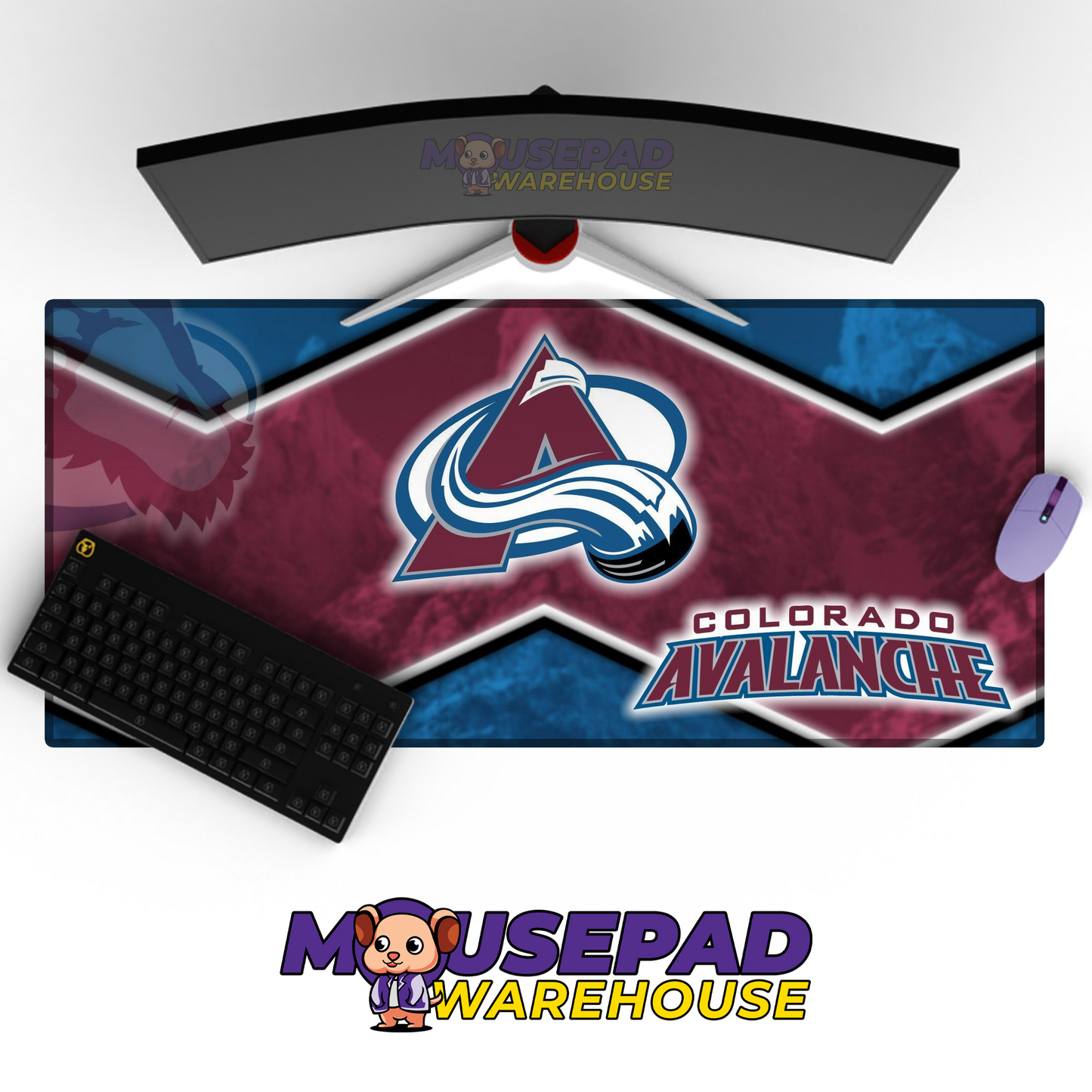 Colorado Avalanche V34 Mousepad Deskmat Mockup