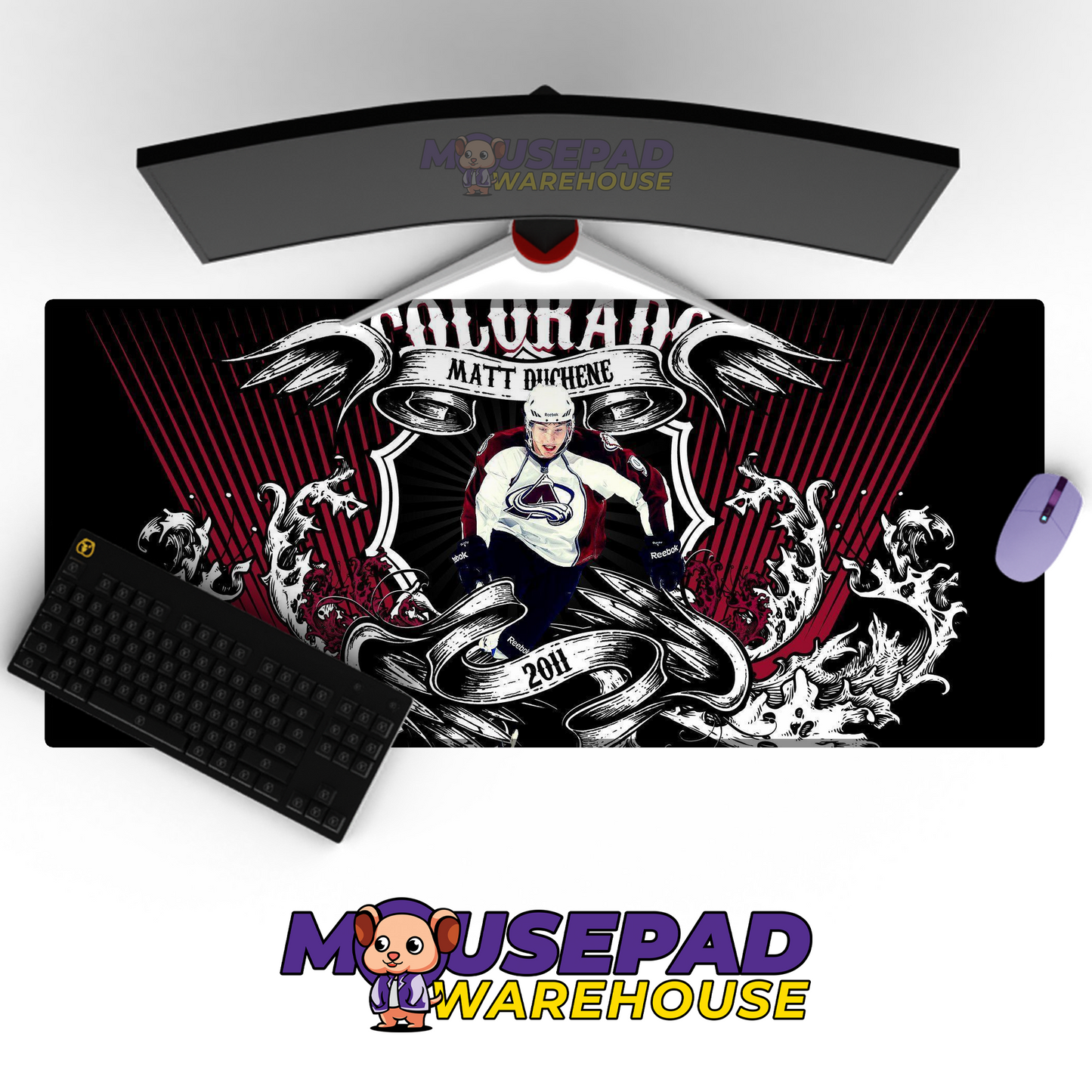 Colorado Avalanche V38 Mousepad Deskmat Mockup