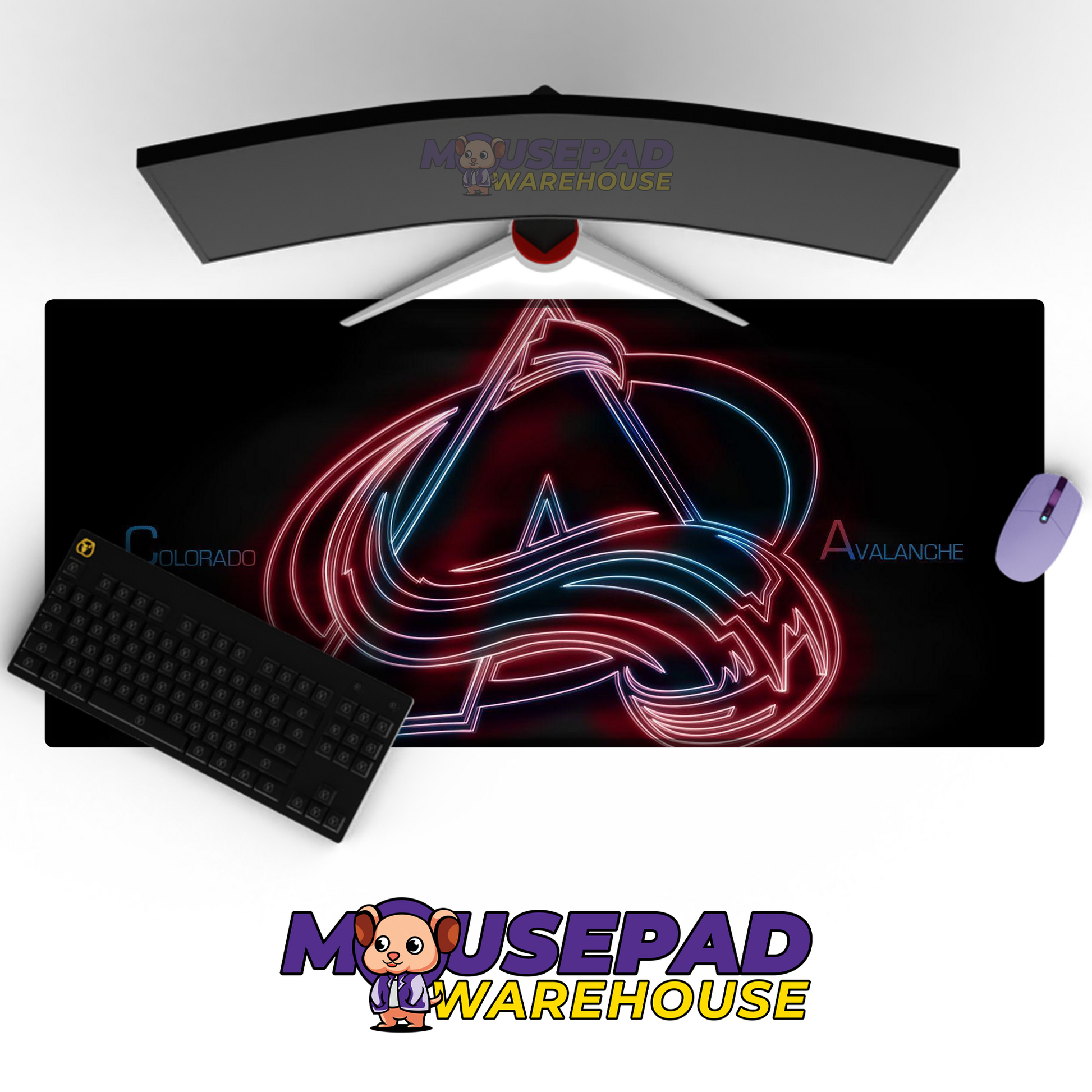 Colorado Avalanche V4 Mousepad Deskmat Mockup