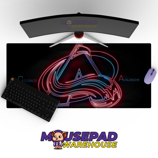 Colorado Avalanche V4 Mousepad Deskmat Mockup