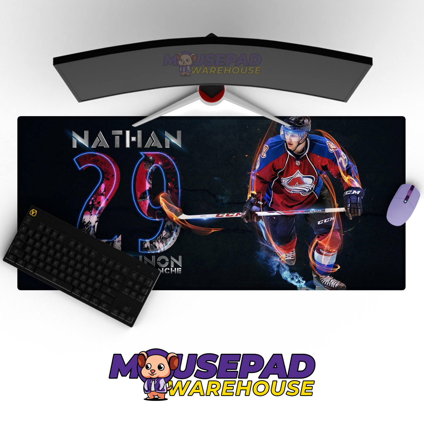 Colorado Avalanche V5 Mousepad Deskmat Mockup