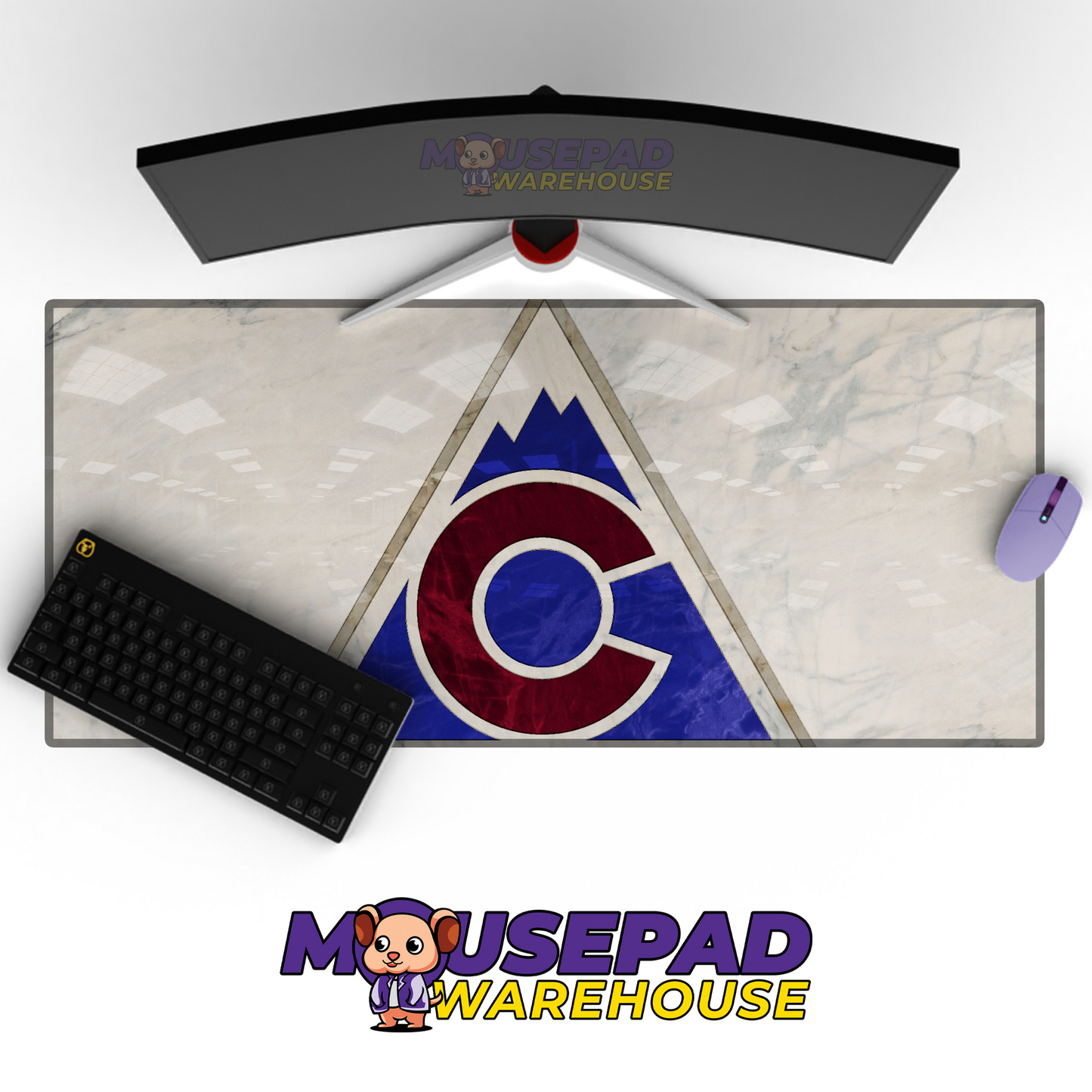 Colorado Avalanche V6 Mousepad Deskmat Mockup