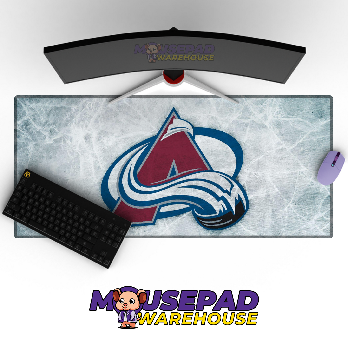 Colorado Avalanche V7 Mousepad Deskmat Mockup