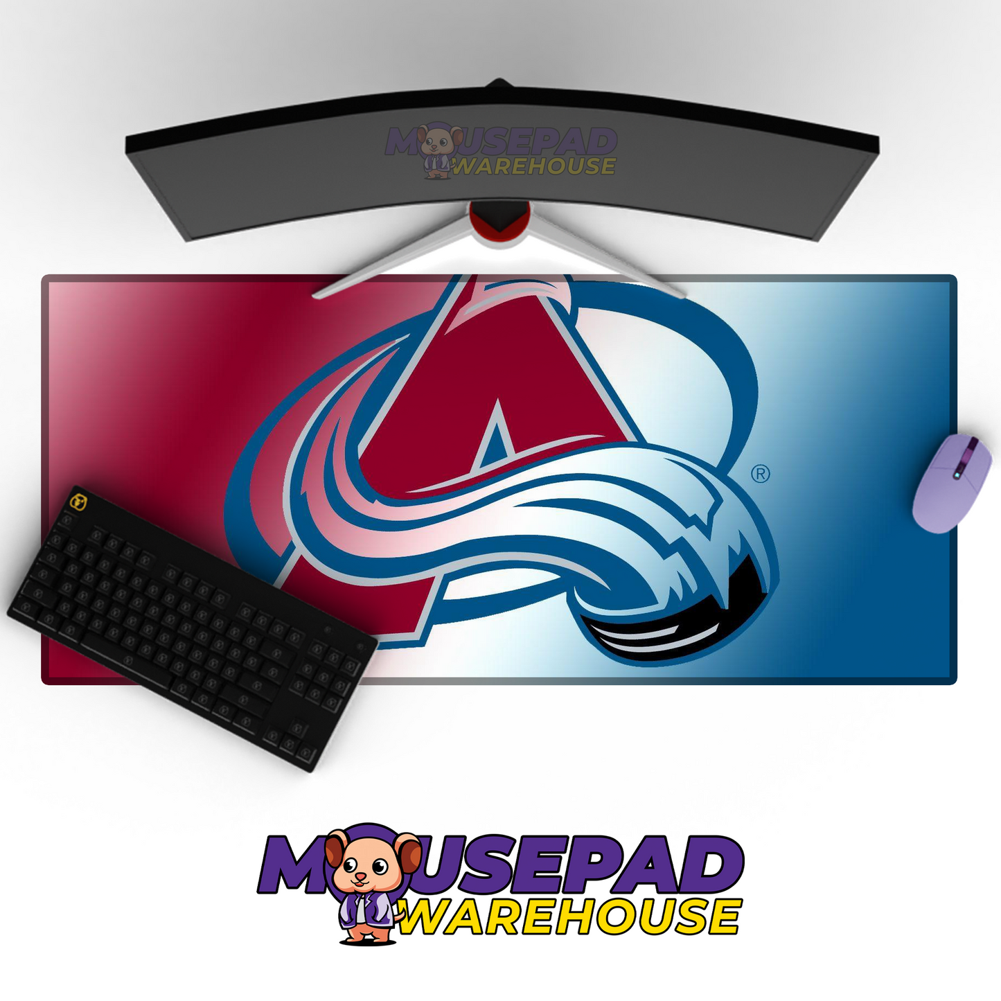 Colorado Avalanche V9 Mousepad Deskmat Mockup