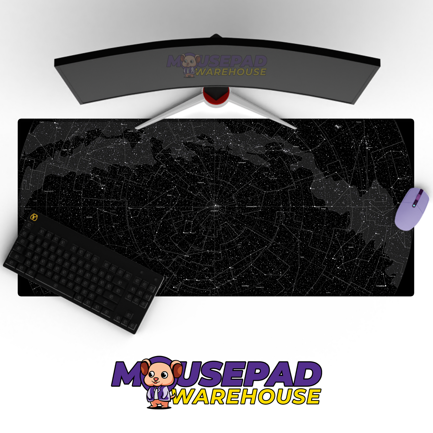 Cosmic Dawn Galaxy Sunrise Space Mousepad Mockup