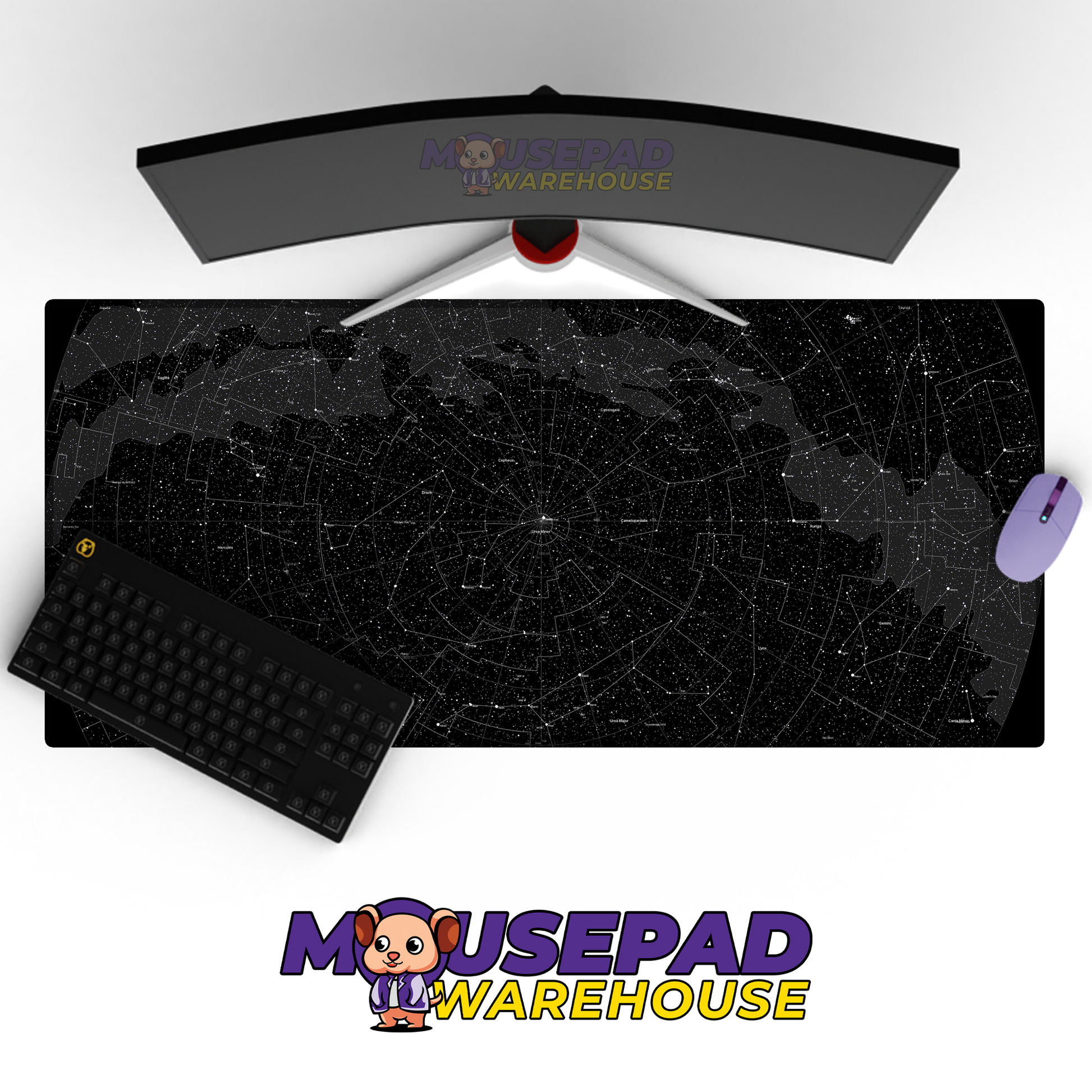 Cosmic Dawn Galaxy Sunrise Space Mousepad Mockup