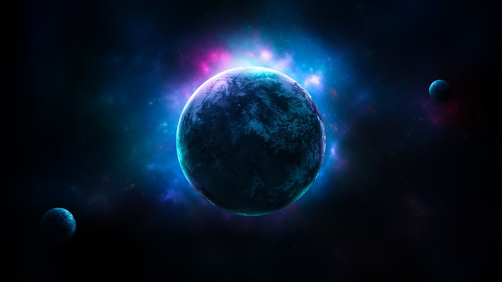 Cosmic Mirage Nebula Space Aesthetic Desk Mat