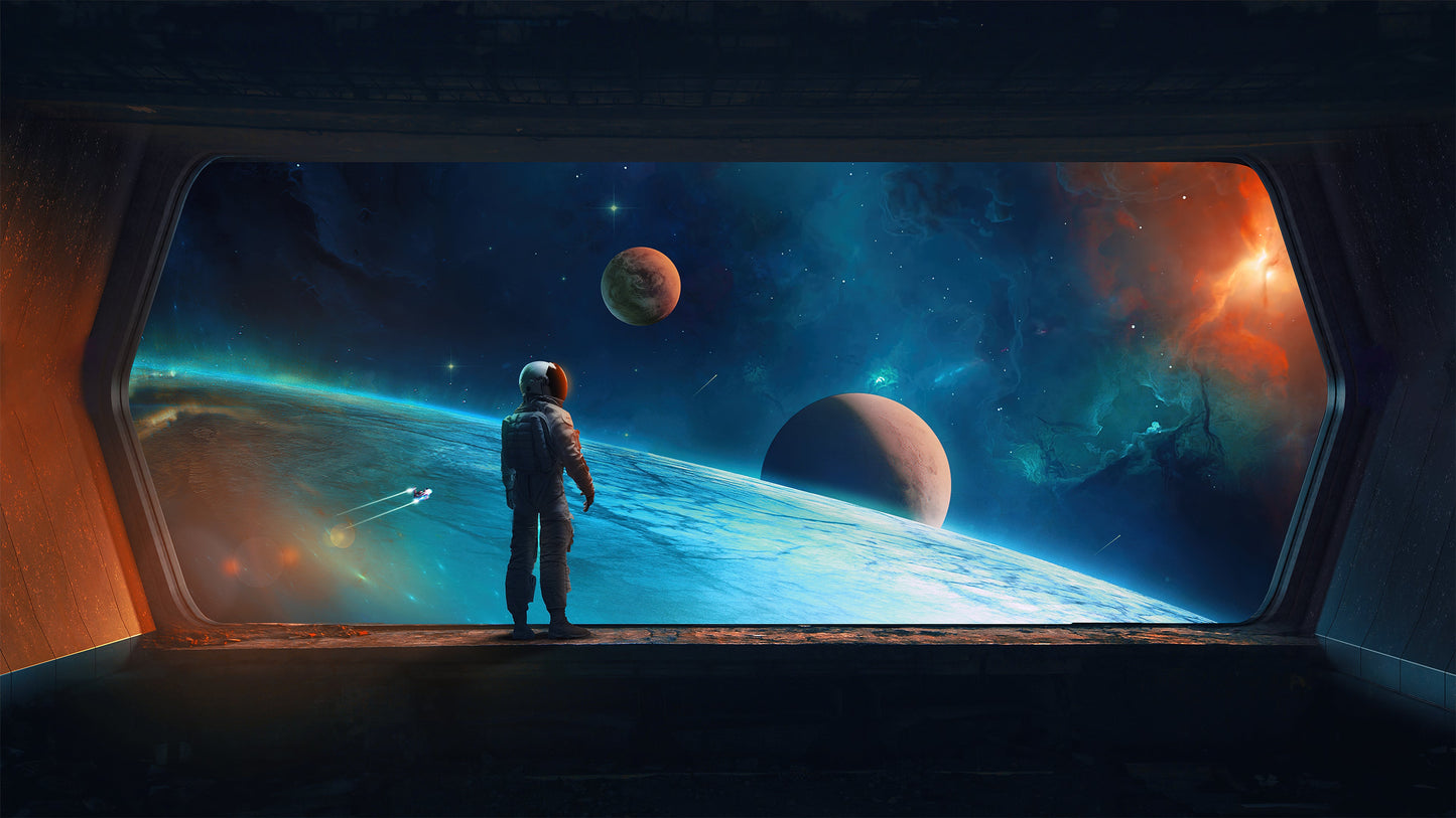 Cosmic Nightfall Galaxy Mousepad V2