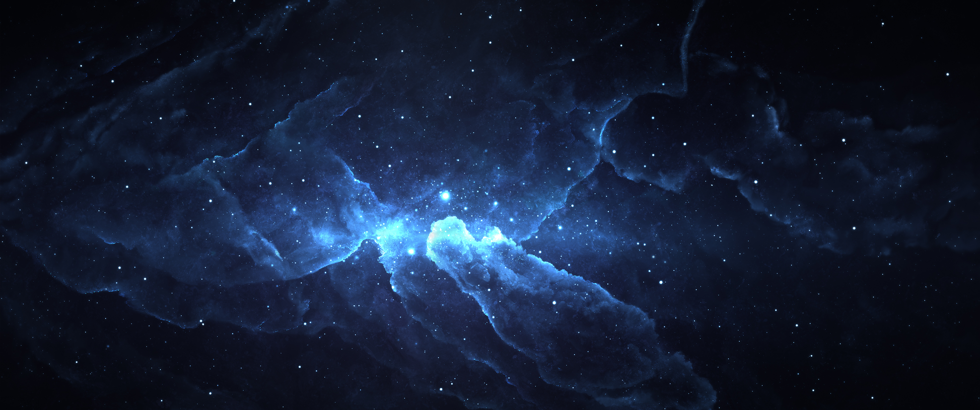 Cosmic Tide Flowing Galaxy Space Desk Mat