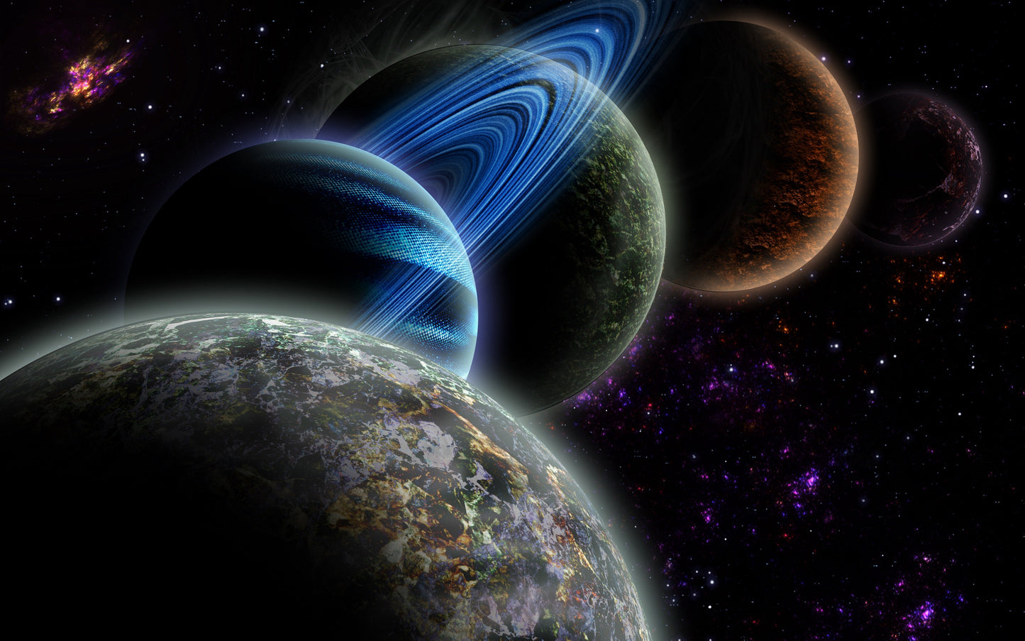 Cosmic Voyage Galaxy Exploration Mousepad