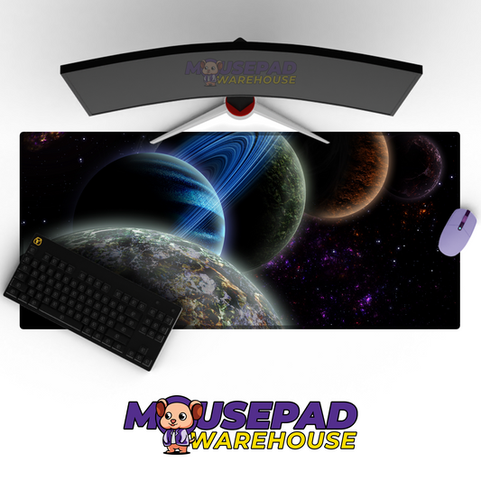 Cosmic Voyage Galaxy Exploration Mousepad Mockup