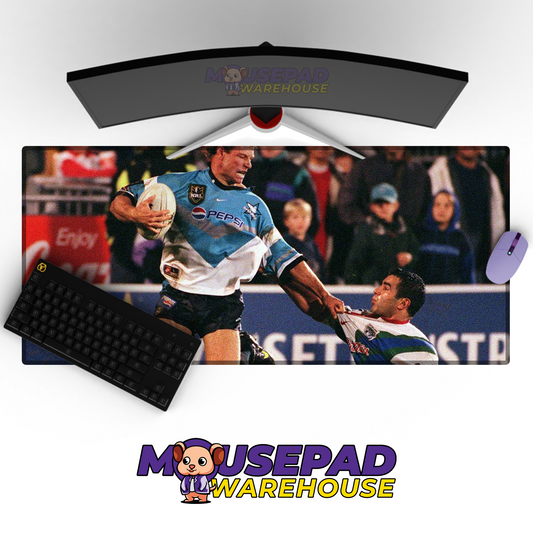 Cronulla Sharks V6 Mousepad Deskmat Mockup