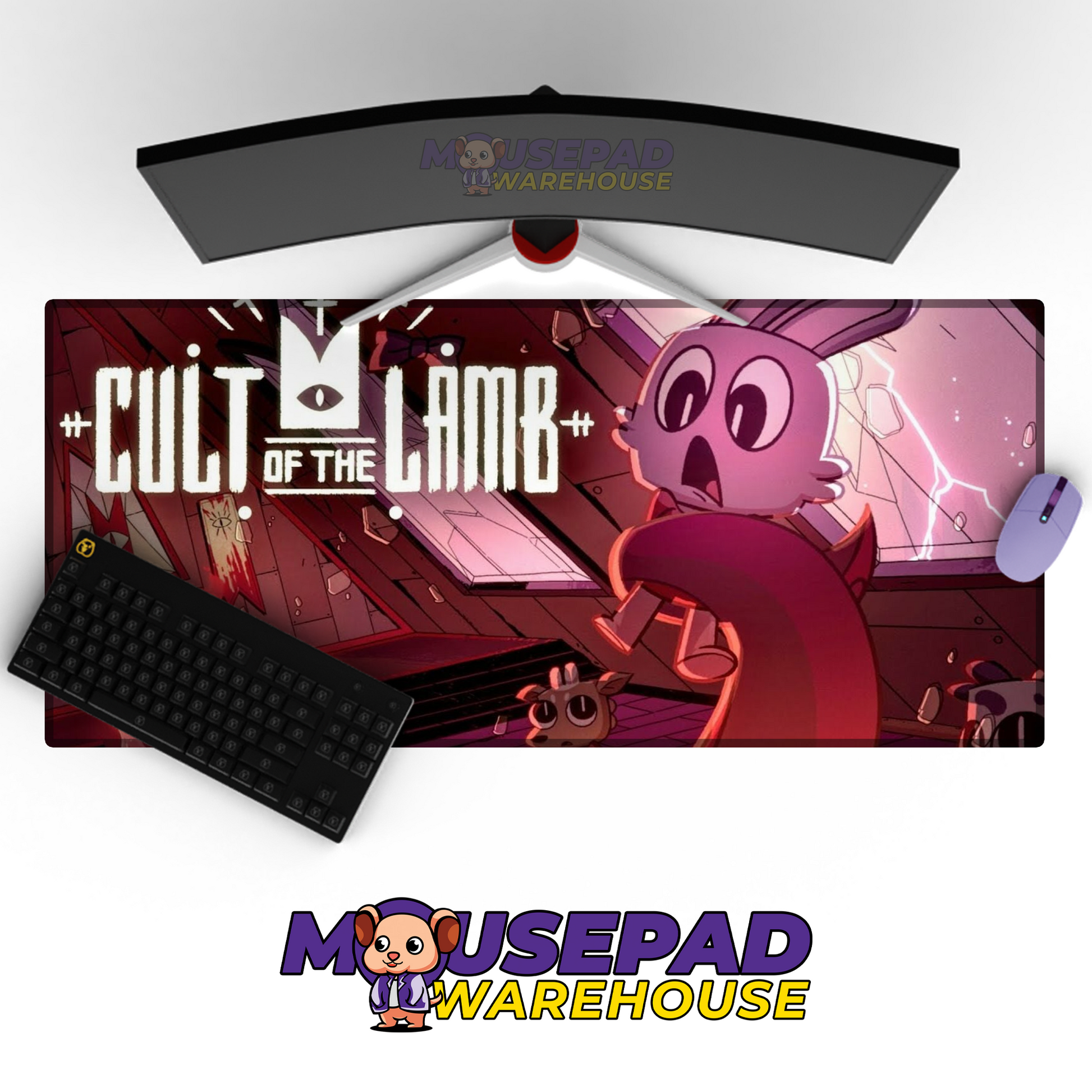 Cult of the Lamb V2 Mousepad Mockup