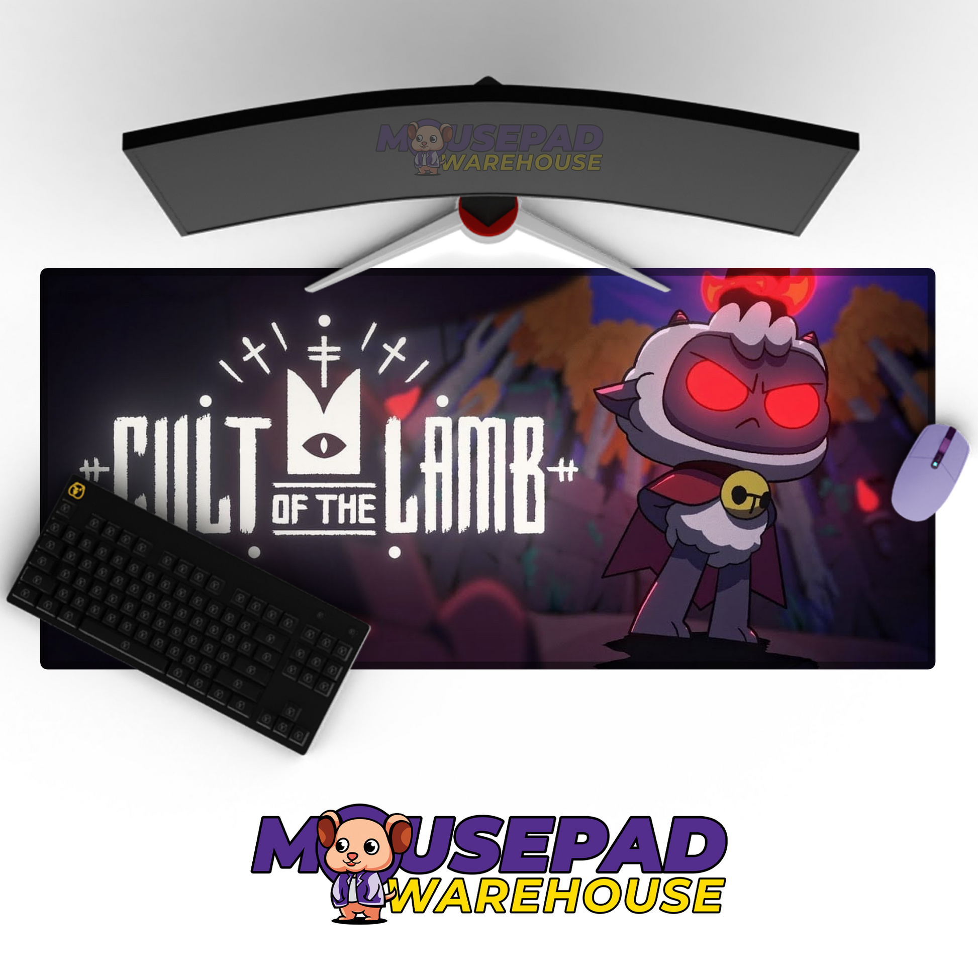 Cult of the Lamb V3 Mousepad Mockup