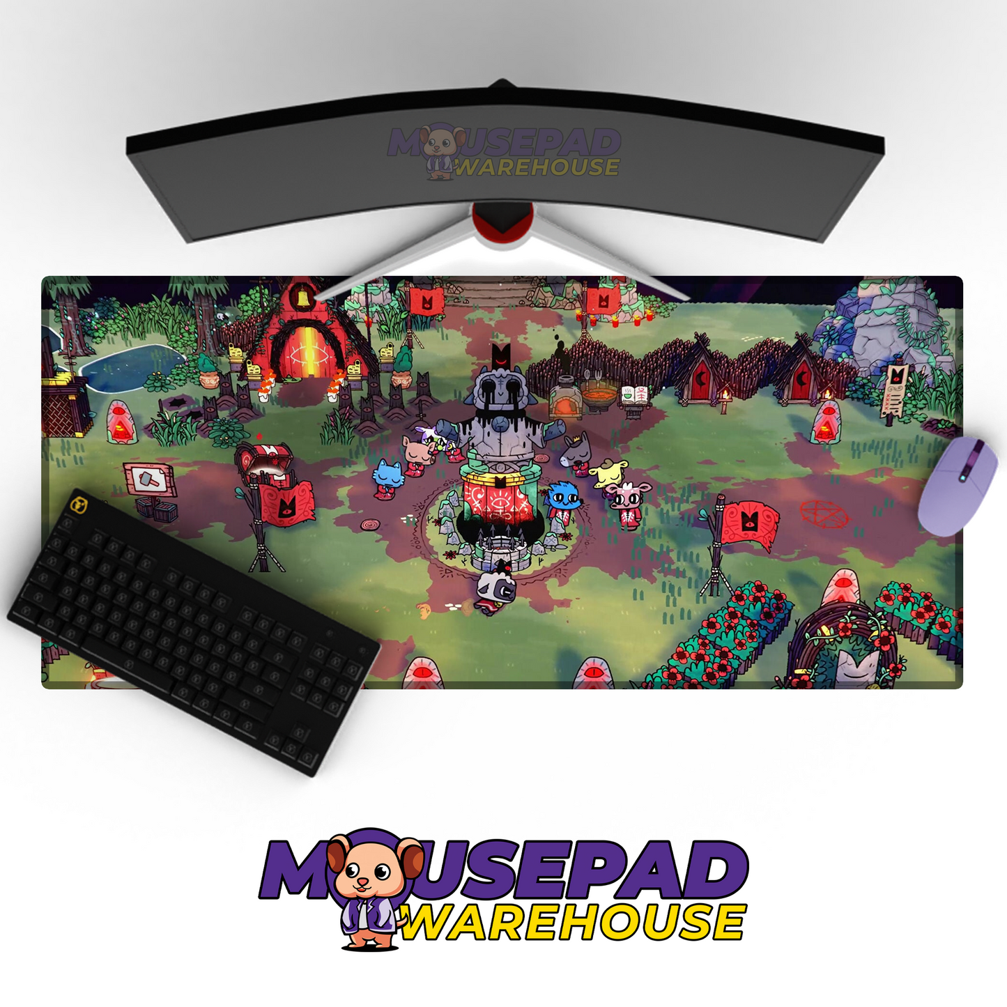 Cult of the Lamb V4 Mousepad Mockup