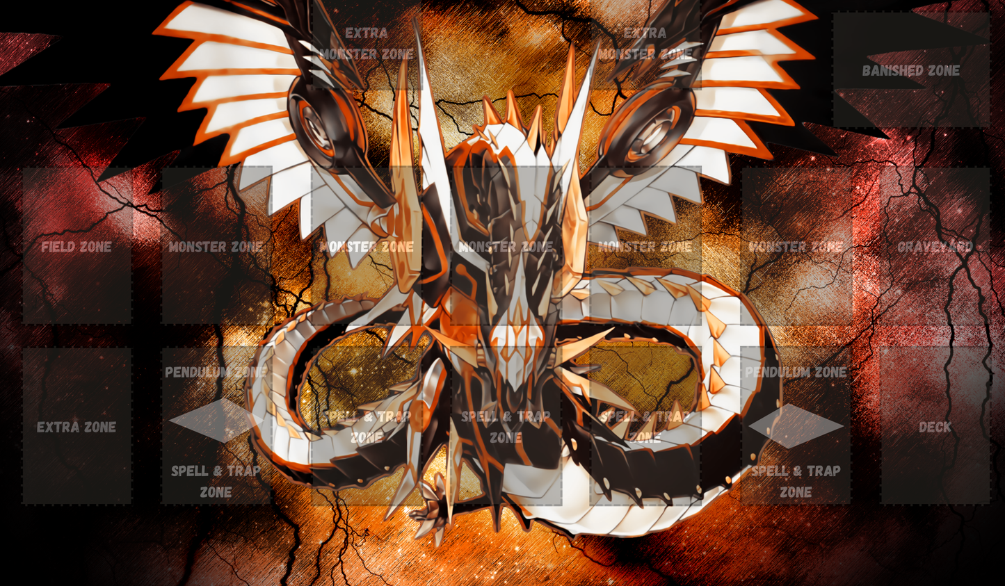 Cyber Infinity Dragon Yu Gi Oh Card Game Playmat