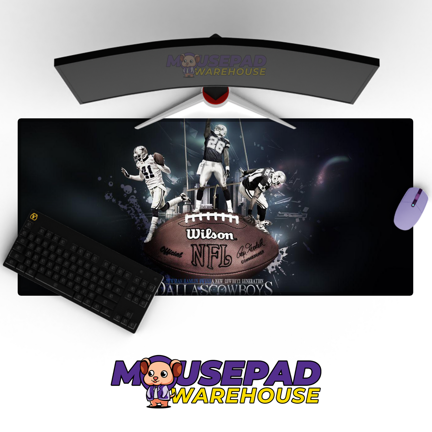 Dallas Cowboys V17 Mousepad Deskmat Mockup
