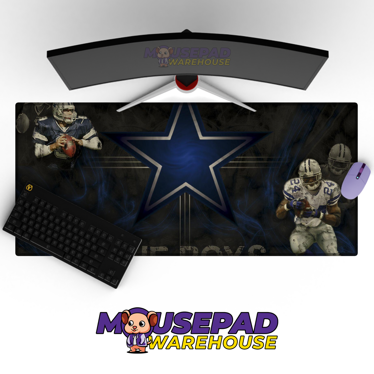Dallas Cowboys V18 Mousepad Deskmat Mockup