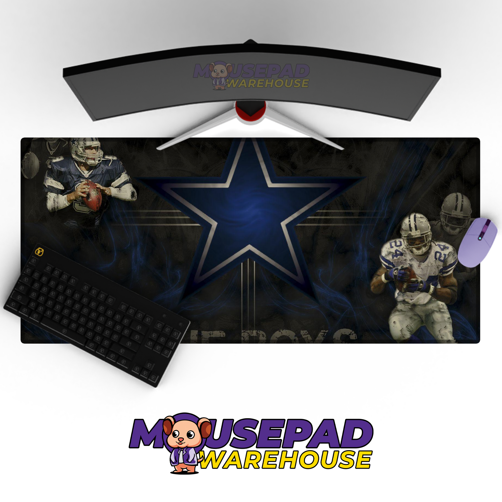 Dallas Cowboys V18 Mousepad Deskmat Mockup