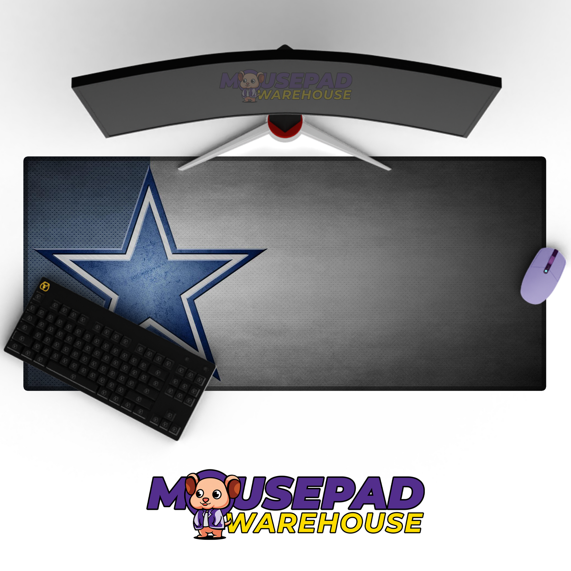 Dallas Cowboys V1 Mousepad Deskmat Mockup