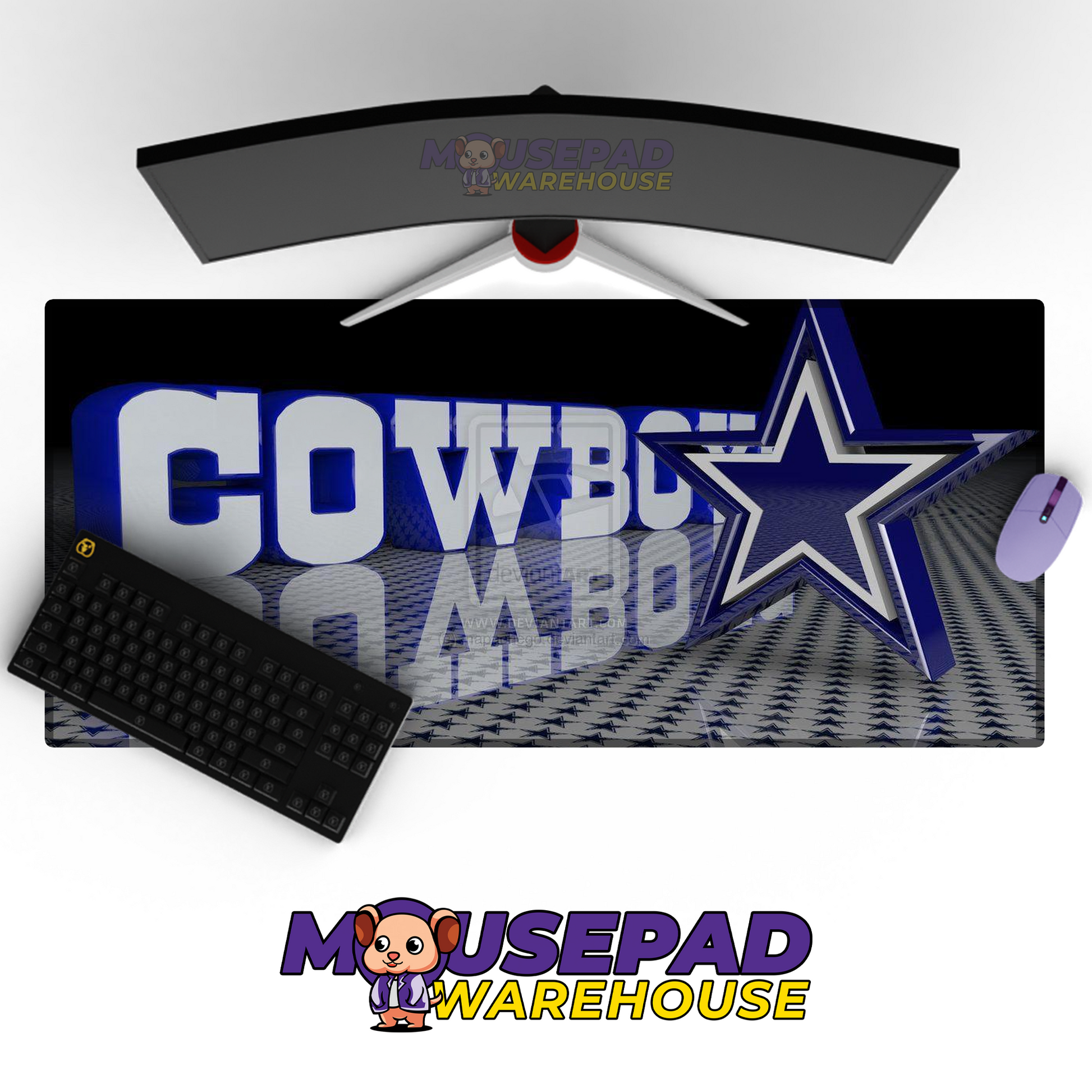 Dallas Cowboys V22 Mousepad Deskmat Mockup