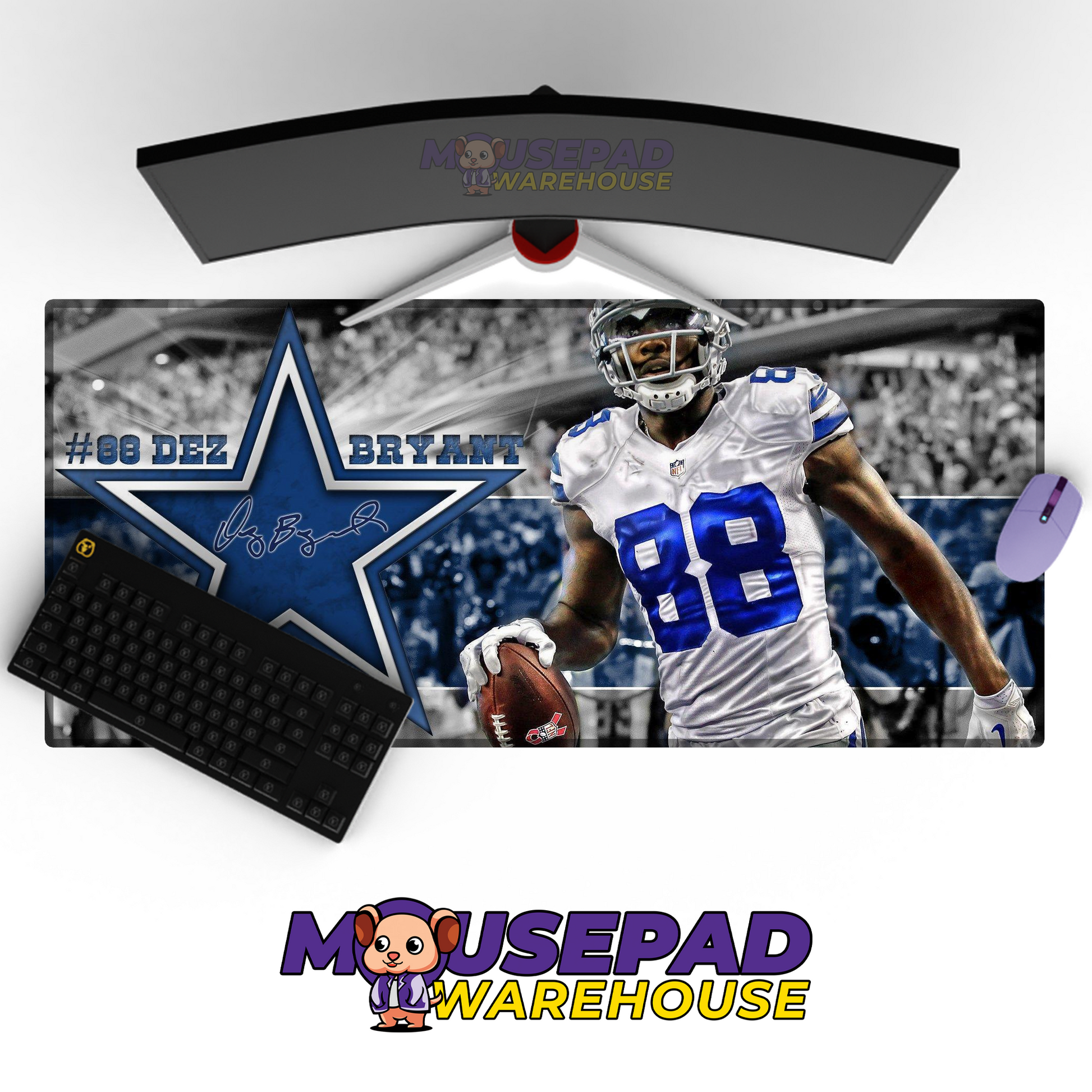 Dallas Cowboys V2 Mousepad Deskmat Mockup