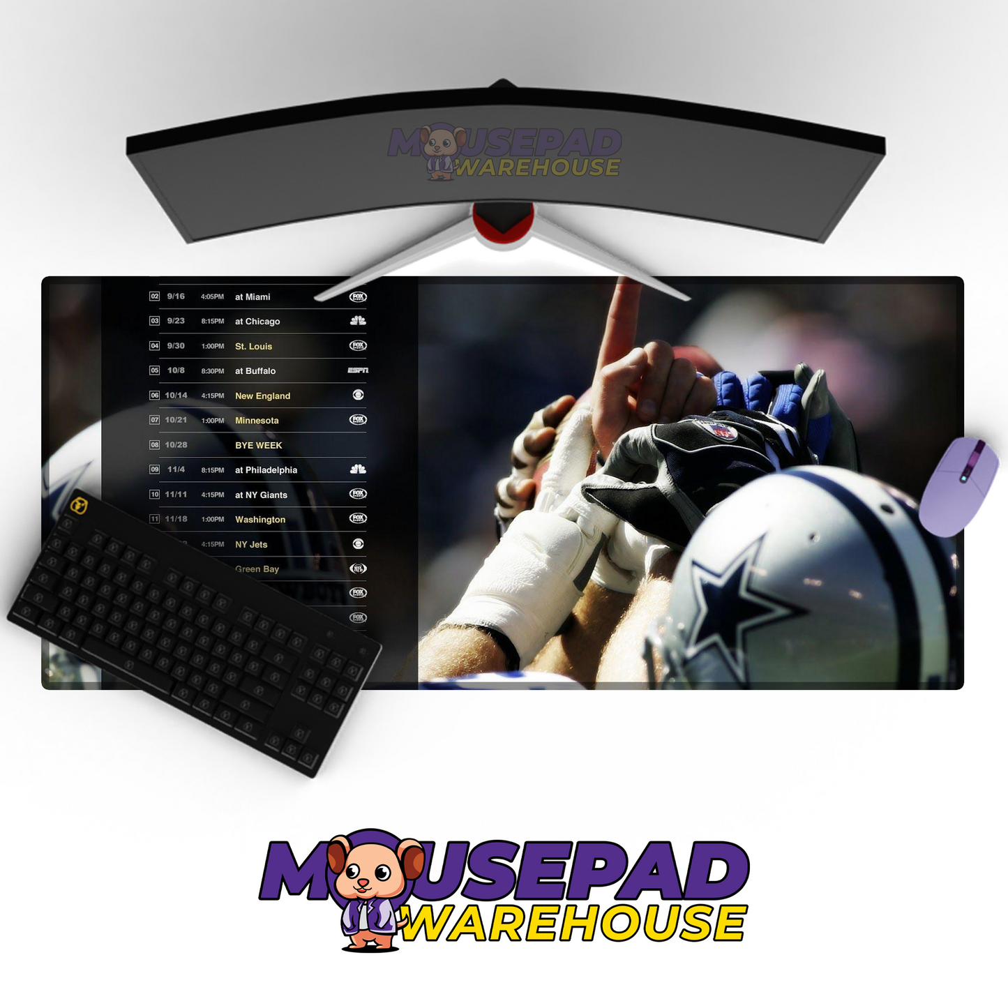 Dallas Cowboys V35 Mousepad Deskmat Mockup