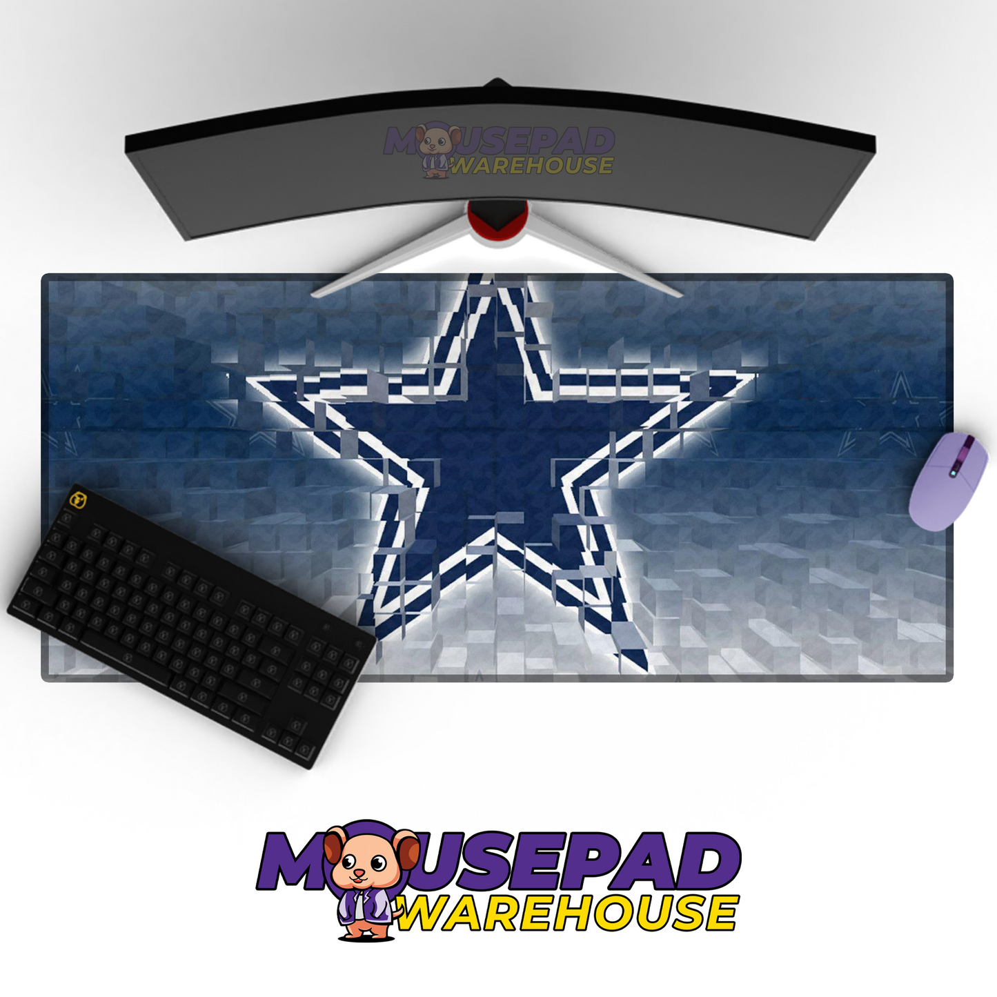 Dallas Cowboys V3 Mousepad Deskmat Mockup