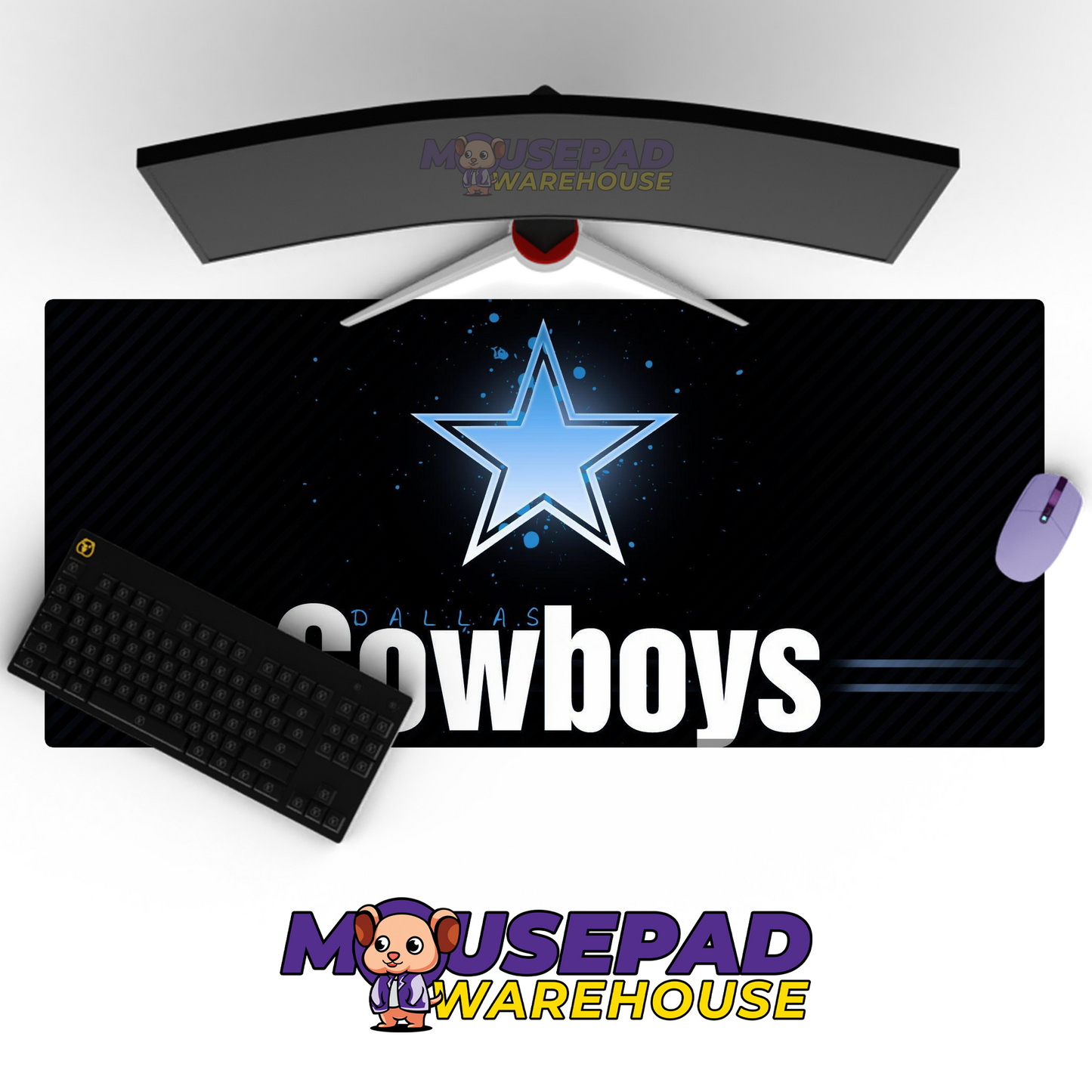 Dallas Cowboys V6 Mousepad Deskmat Mockup