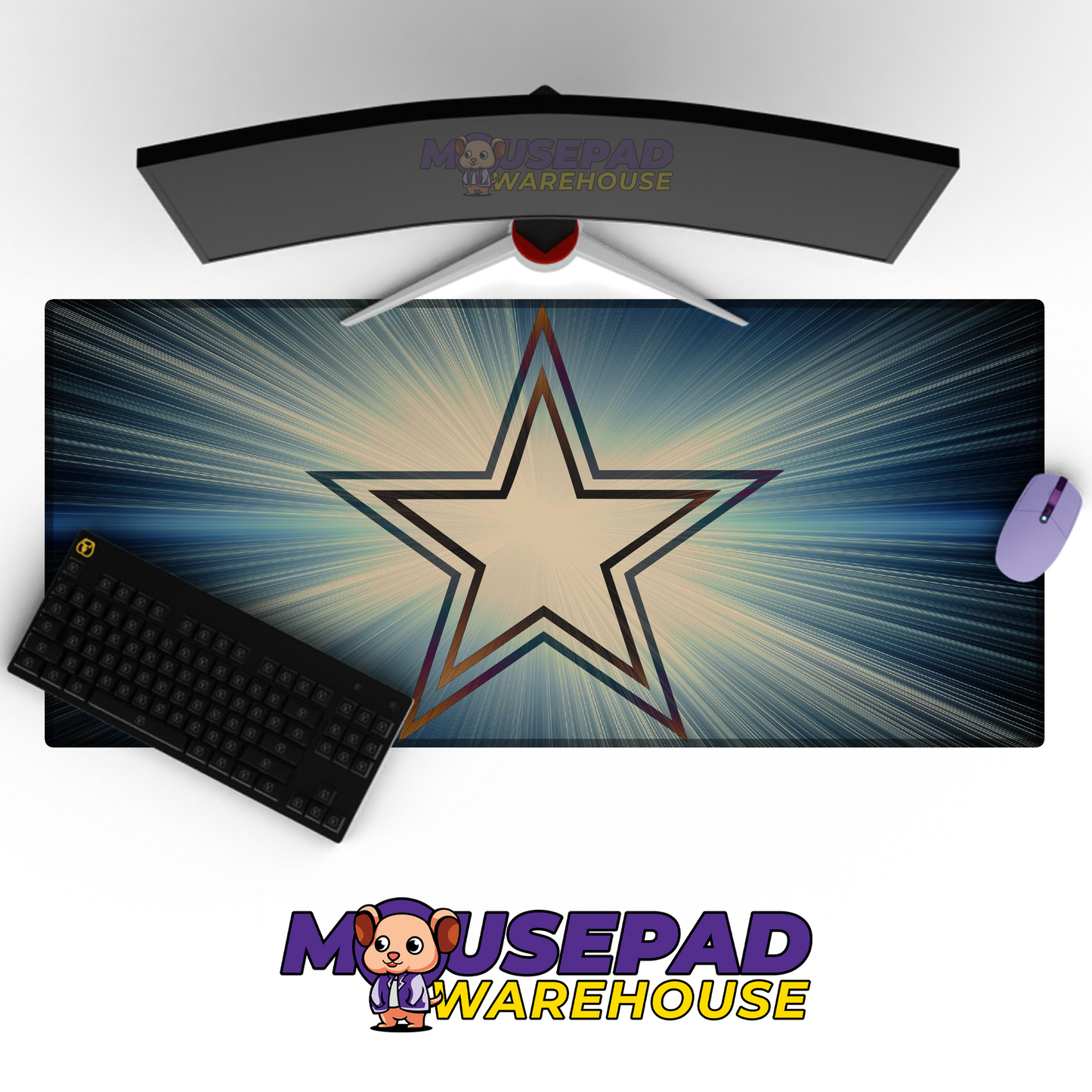 Dallas Cowboys V8 Mousepad Deskmat Mockup