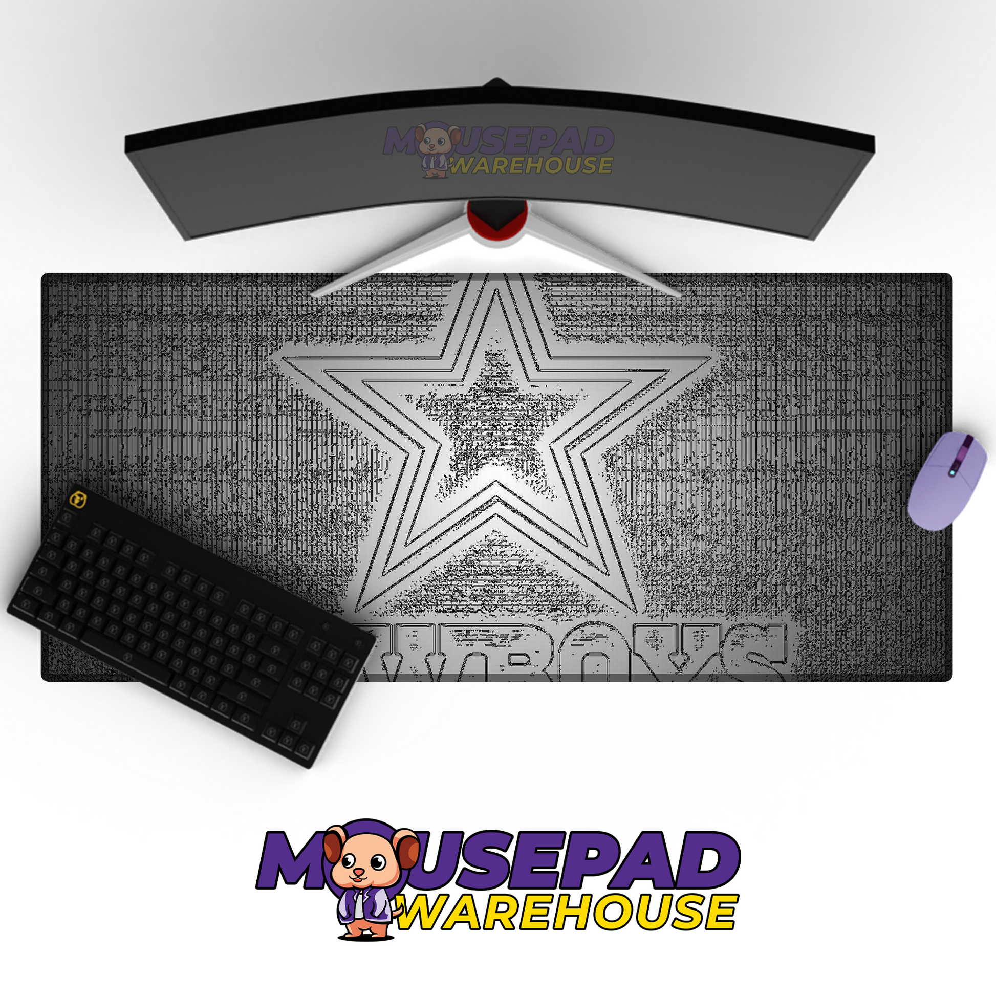 Dallas Cowboys V9 Mousepad Deskmat Mockup